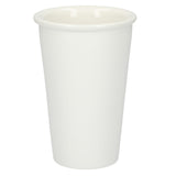 I'm not a paper cup ceramic tumbler 10oz — White (WH) — blank front view — 14