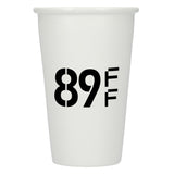 I'm not a paper cup ceramic tumbler 10oz — White (WH) — decorated front view — 11
