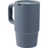 Camden 13 oz Ceramic Mug with Lid — Navy (NY) — blank left angle — 27