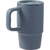 Camden 13 oz Ceramic Mug with Lid — Navy (NY) — blank right angle — 25