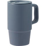 Camden 13 oz Ceramic Mug with Lid — Navy (NY) — blank right angle — 26