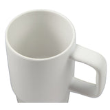 Camden 13 oz Ceramic Mug with Lid — White (WH) — blank detail view — 5