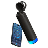 HidrateSpark PRO 2 – 21 oz Smart Bottle with Chug Lid — Black (BK) — blank detail view — 22
