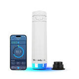 HidrateSpark PRO 2 – 21 oz Smart Bottle with Chug Lid — White (WH) — blank detail view — 11