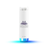 HidrateSpark PRO 2 – 21 oz Smart Bottle with Chug Lid — White (WH) — decorated front view — 3
