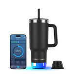 HidrateSpark PRO 2 – 30 oz Smart Tumbler — Black (BK) — blank detail view — 20