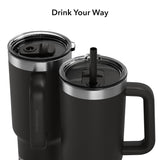 HidrateSpark PRO 2 – 30 oz Smart Tumbler — Black (BK) — blank detail view — 17