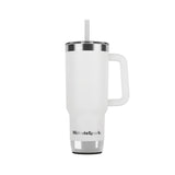HidrateSpark PRO 2 – 30 oz Smart Tumbler — White (WH) — blank back view — 12