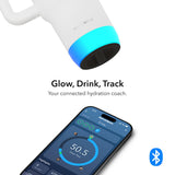 HidrateSpark PRO 2 – 30 oz Smart Tumbler — White (WH) — blank detail view — 9