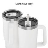 HidrateSpark PRO 2 – 30 oz Smart Tumbler — White (WH) — blank detail view — 4