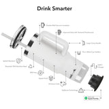 HidrateSpark PRO 2 – 30 oz Smart Tumbler — White (WH) — blank detail view — 11
