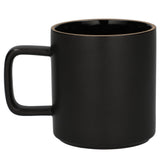 Field & Co Stoneware Mug 11oz — Black (BK) — blank front view — 6