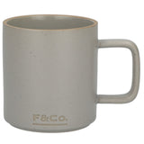 Field & Co Stoneware Mug 11oz — Gray (GY) — blank back view — 4