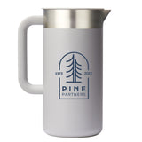 Hydro Flask® 51 oz Insulated Pitcher — Birch (BI) — decorated front view — 2