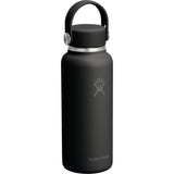 Hydro Flask® 13.5 oz Micro Hydro Mini Bottle with Removable FlexClip™ — Black (BK) — blank product view — 16