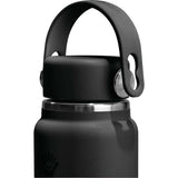 Hydro Flask® 13.5 oz Micro Hydro Mini Bottle with Removable FlexClip™ — Black (BK) — blank product view — 15