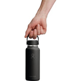 Hydro Flask® 13.5 oz Micro Hydro Mini Bottle with Removable FlexClip™ — Black (BK) — blank product view — 12