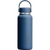 Hydro Flask® 13.5 oz Micro Hydro Mini Bottle with Removable FlexClip™ — Harbor Blue — blank front view — 3