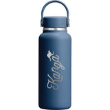Hydro Flask® 13.5 oz Micro Hydro Mini Bottle with Removable FlexClip™ — Harbor Blue — decorated front view — 2