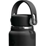 Hydro Flask® 6.7 oz Micro Hydro Mini Bottle with Removable FlexClip™ — Black (BK) — blank product view — 23