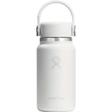 Hydro Flask® 6.7 oz Micro Hydro Mini Bottle with Removable FlexClip™ — White (WH) — blank back view — 4