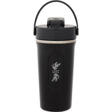 Hydro Flask® 24 oz Shaker Bottle — Black (BK) — decorated front view — 2