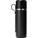 Hydro Flask® 28 oz Hot Flask & Cup — Black (BK) — blank front view — 3
