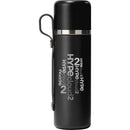 Hydro Flask® 28 oz Hot Flask & Cup — Black (BK) — decorated front view