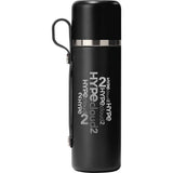 Hydro Flask® 28 oz Hot Flask & Cup — Black (BK) — decorated front view — 2