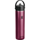 Hydro Flask® 24 oz Lightweight Flex Straw Bottle — Garnet Red — blank right angle — 10