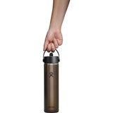 Hydro Flask® 24 oz Lightweight Flex Straw Bottle — Obsidian — blank back view — 13
