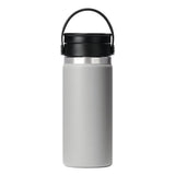 Hydro Flask® Wide Mouth 16 oz Bottle with Flex Sip Lid™ — Birch (BI) — blank front view — 13