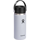 Hydro Flask® Wide Mouth 16 oz Bottle with Flex Sip Lid™ — White (WH) — blank right angle