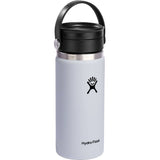 Hydro Flask® Wide Mouth 16 oz Bottle with Flex Sip Lid™ — White (WH) — blank right angle — 6