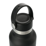 Hydro Flask® Standard Mouth With Flex Cap 21oz — Black (BK) — blank right angle — 18