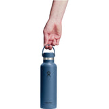 Hydro Flask® Standard Mouth With Flex Cap 21oz — Harbor Blue — blank product view — 3