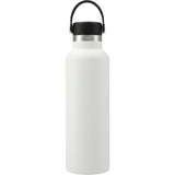 Hydro Flask® Standard Mouth With Flex Cap 21oz — White (WH) — blank front view — 9