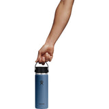 Hydro Flask® Wide Mouth With Flex Sip Lid™ 20oz — Harbor Blue — blank product view — 18