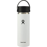 Hydro Flask® Wide Mouth With Flex Sip Lid™ 20oz — White (WH) — blank back view — 8