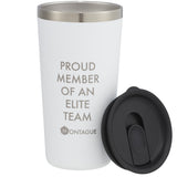 Hydro Flask® All Around™ Tumbler 20oz — White (WH) — decorated front view — 2