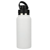 Hydro Flask® Wide Mouth 32oz Bottle with Flex Chug Cap — White (WH) — blank front view — 6