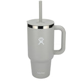 Hydro Flask® All Around™ Travel Tumbler 40oz with Straw — Birch (BI) — blank back view — 25