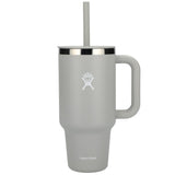 Hydro Flask® All Around™ Travel Tumbler 40oz with Straw — Birch (BI) — blank back view — 26