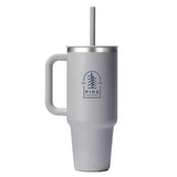 Hydro Flask® All Around™ Travel Tumbler 40oz with Straw — Birch (BI) — decorated front view — 19