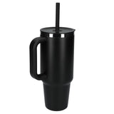 Hydro Flask® All Around™ Travel Tumbler 40oz with Straw — Black (BK) — blank left angle — 16