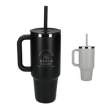 Hydro Flask® All Around™ Travel Tumbler 40oz with Straw — Birch (BI) — decorated front view — 30