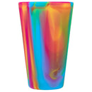 Silipint Original Silicone Pint Glass 16oz — TIE-DYE (TIDY) — blank left angle