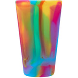 Silipint Original Silicone Pint Glass 16oz — TIE-DYE (TIDY) — blank front view — 4
