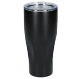 Victor Recycled Vacuum Insulated Tumbler 20oz — Black (BK) — blank front view — 39