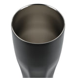 Victor Recycled Vacuum Insulated Tumbler 20oz — Black (BK) — blank front view — 37